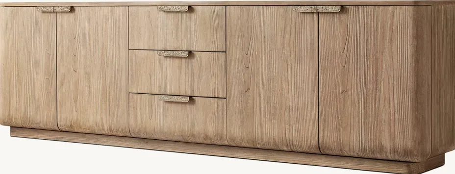 Meuble de rangement Èze en laiton, vue 3 sur 5
