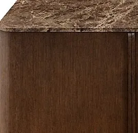 Meuble de rangement Fayence en bois massif 4 portes, vue 4 sur 5