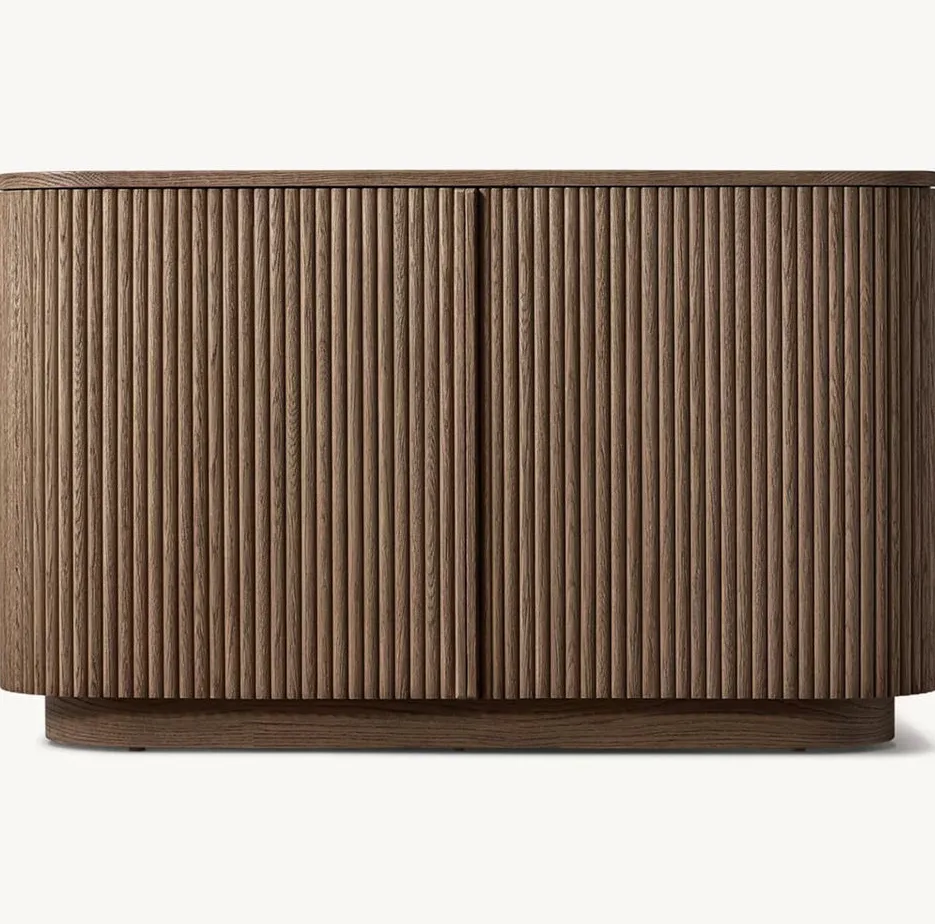 Meuble de rangement Lucéram en chêne, vue 3 sur 4