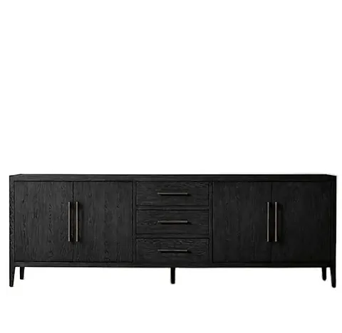 Meuble de rangement Navarrenx en chêne 4 portes — meubles de rangement