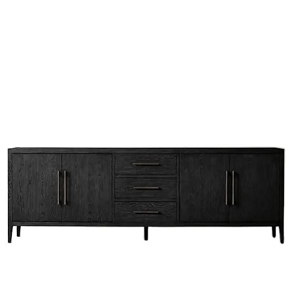 Meuble de rangement Navarrenx en chêne 4 portes — meubles de rangement