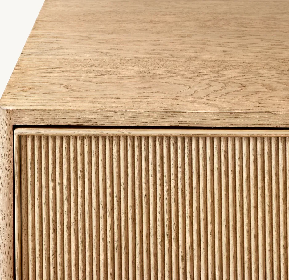 Meuble de rangement Névache en chêne 6 tiroirs, vue 3 sur 4