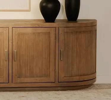 Meuble de rangement Uzès en chêne, vue 3 sur 4