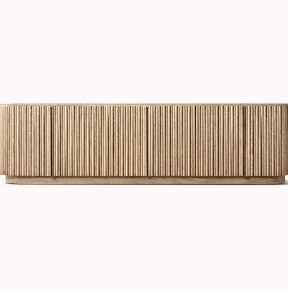 Meuble TV Apt en teck 4 portes, collection meubles tv ELWOOD HOME