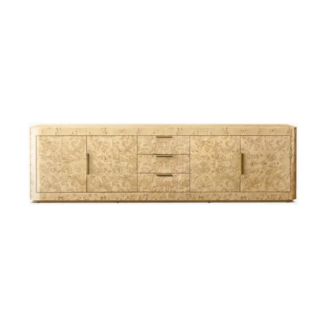 Meuble TV Gordes en bois massif 4 portes — meubles tv