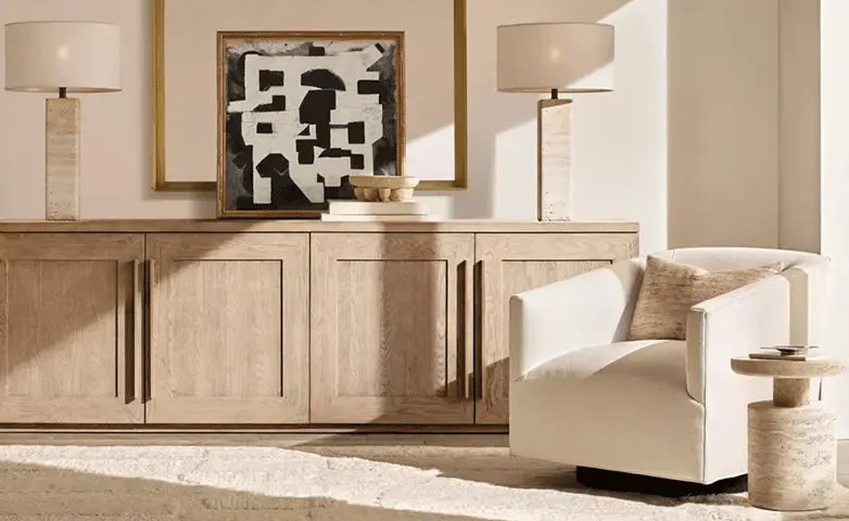 Meuble TV Goult minimaliste, collection meubles tv ELWOOD HOME