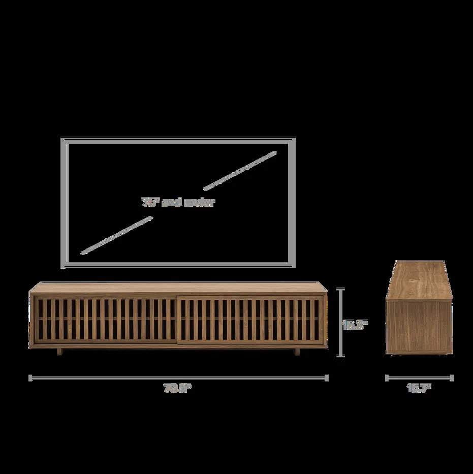 Meuble TV Manosque minimaliste, vue 4 sur 6