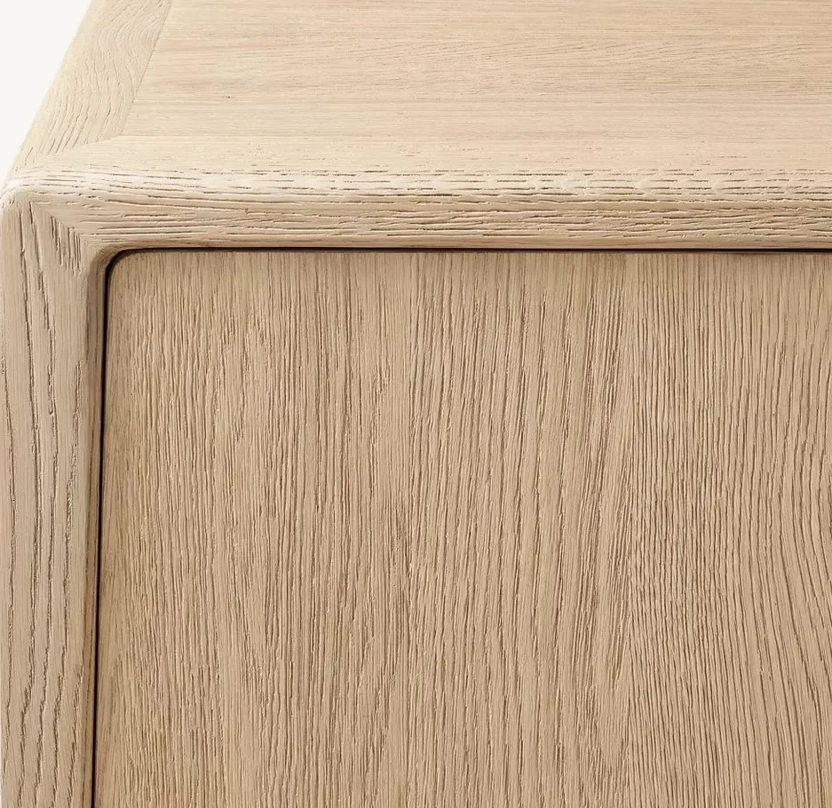 Meuble TV Moustiers en chêne 6 portes, vue 3 sur 4