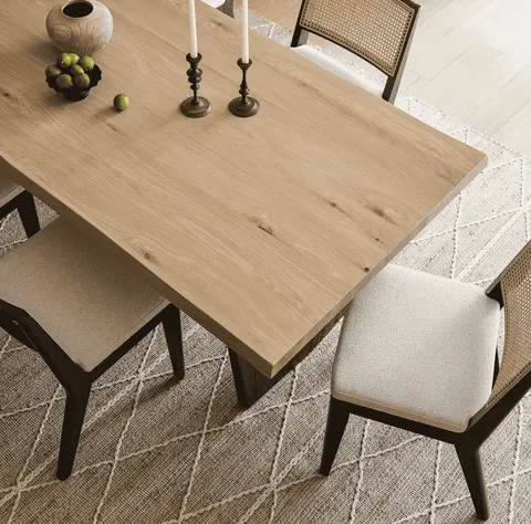Table à manger Agde en bois massif — tables à manger