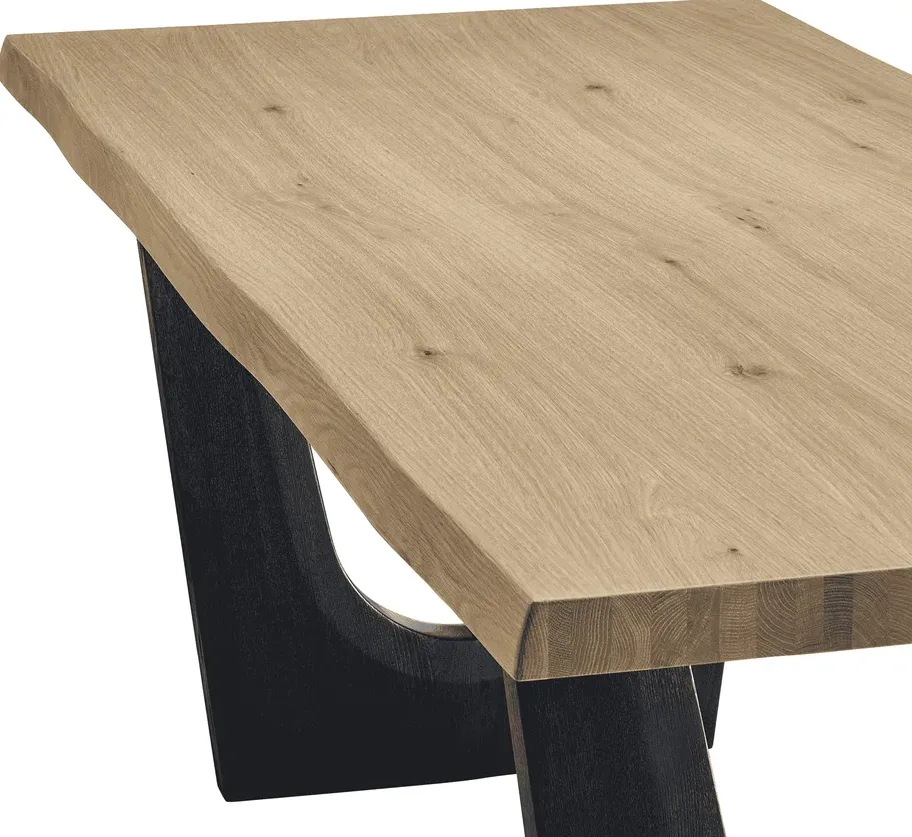 Table à manger Agde en bois massif, vue 3 sur 6