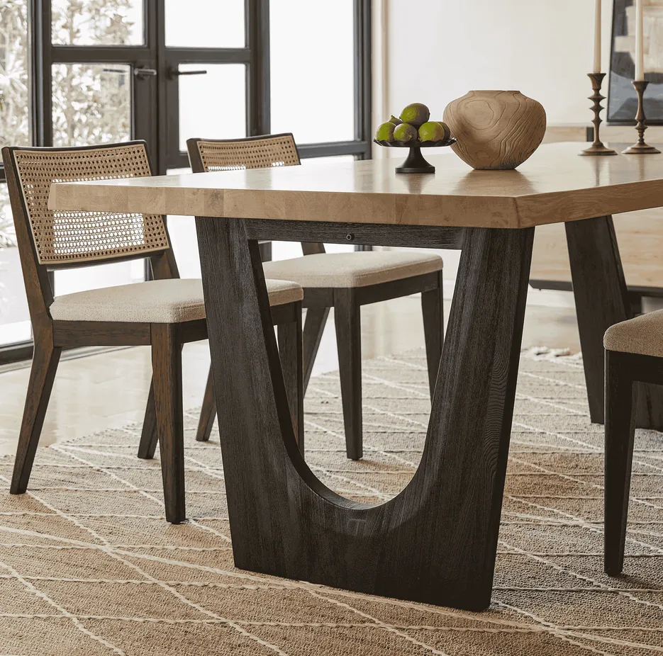 Table à manger Agde en bois massif, vue 5 sur 6