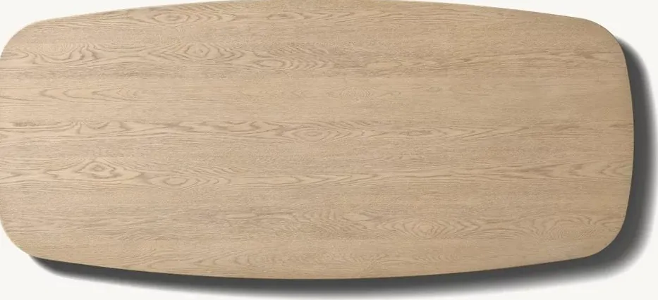 Table à manger Anduze en placage de chêne, vue 5 sur 5