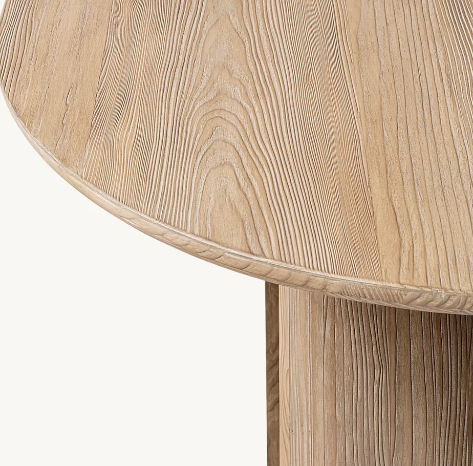 Table à manger Argelès en chêne, vue 2 sur 6