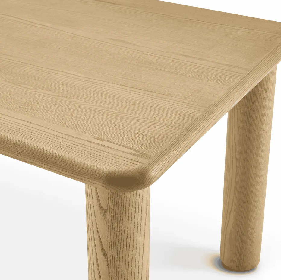 Table à manger Barjac en chêne, vue 2 sur 6