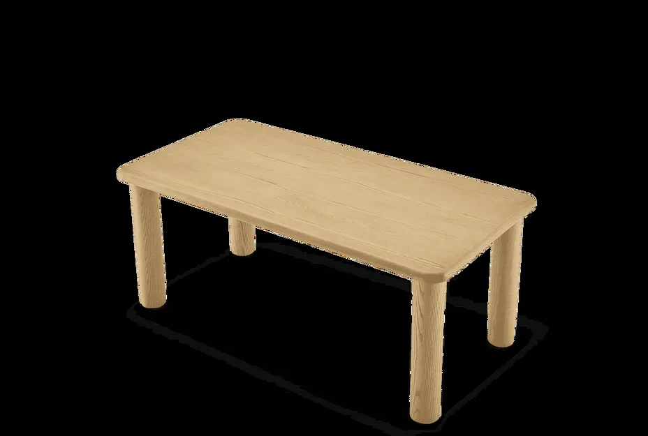 Table à manger Barjac en chêne, vue 3 sur 6