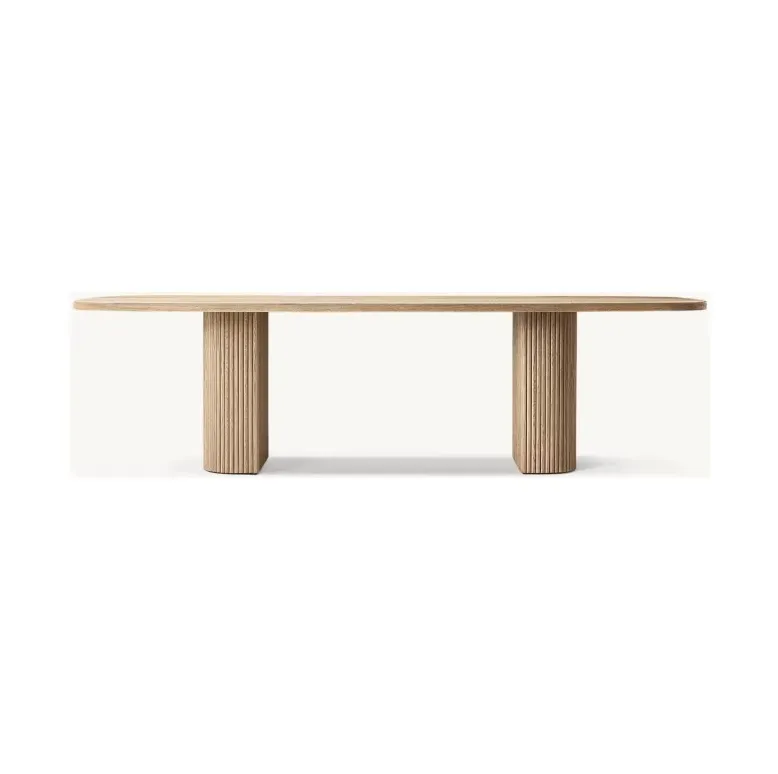 Table à manger Belvès en teck, vue 5 sur 6