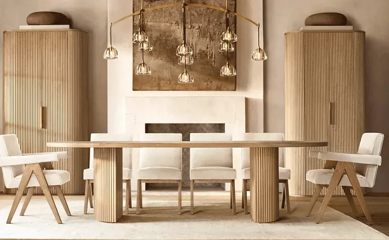 Table à manger Bidart en chêne, collection tables à manger ELWOOD HOME