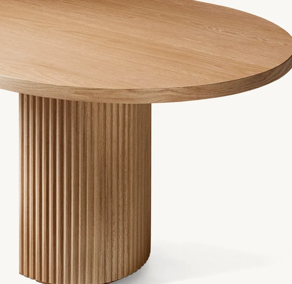 Table à manger Bidart en chêne, vue 5 sur 5