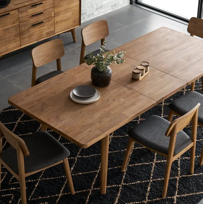 Table à manger Cordon en chêne, vue 2 sur 6