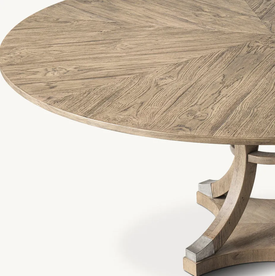 Table à manger Dieulefit en bois massif, vue 4 sur 4
