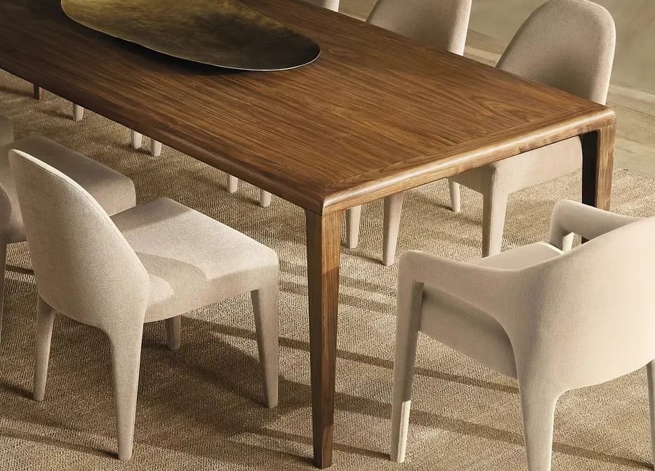 Table à manger Domme en chêne, vue 5 sur 6