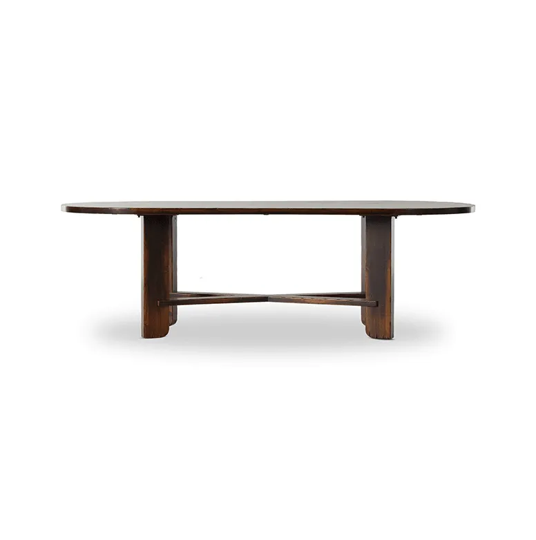 Table à manger Embrun en travertin, vue 3 sur 6