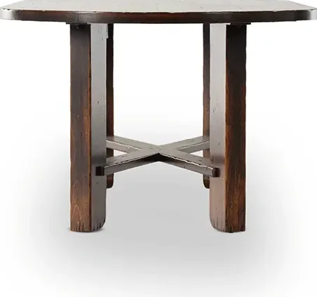 Table à manger Embrun en travertin, vue 4 sur 6