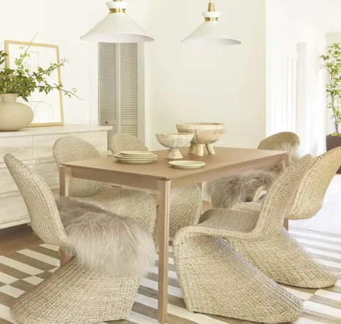 Table à manger Évian en bois massif — tables à manger