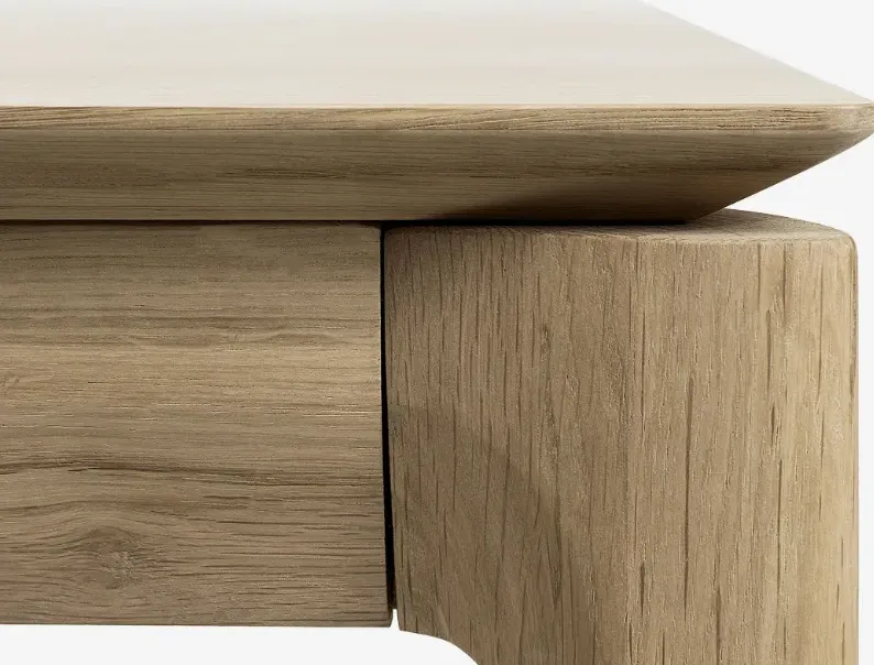 Table à manger Évian en bois massif, vue 6 sur 6