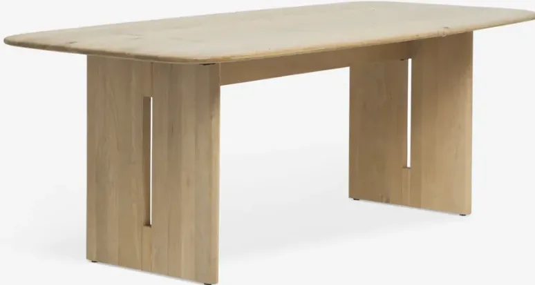 Table à manger Fayence en chêne, vue 4 sur 6