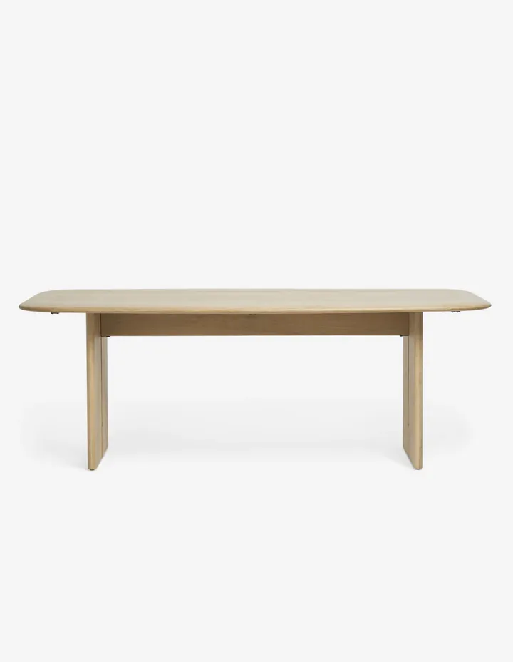 Table à manger Fayence en chêne, vue 5 sur 6