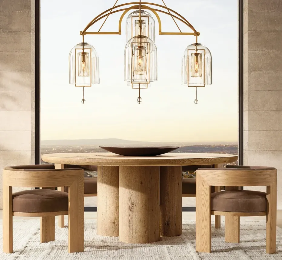Table à manger Fécamp en chêne, vue 2 sur 6