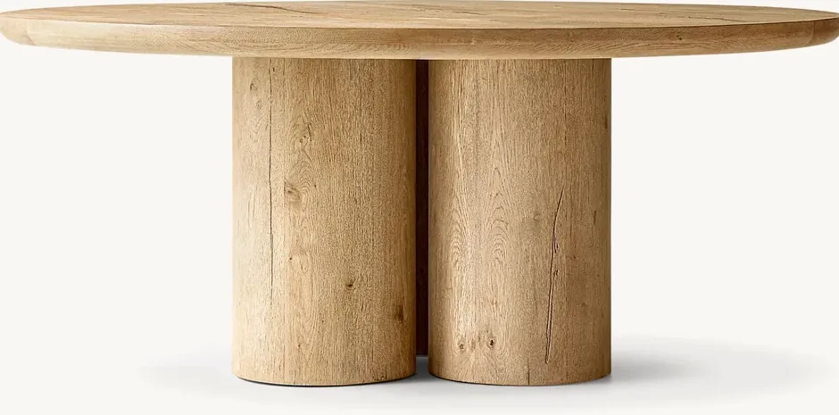 Table à manger Fécamp en chêne, vue 3 sur 6
