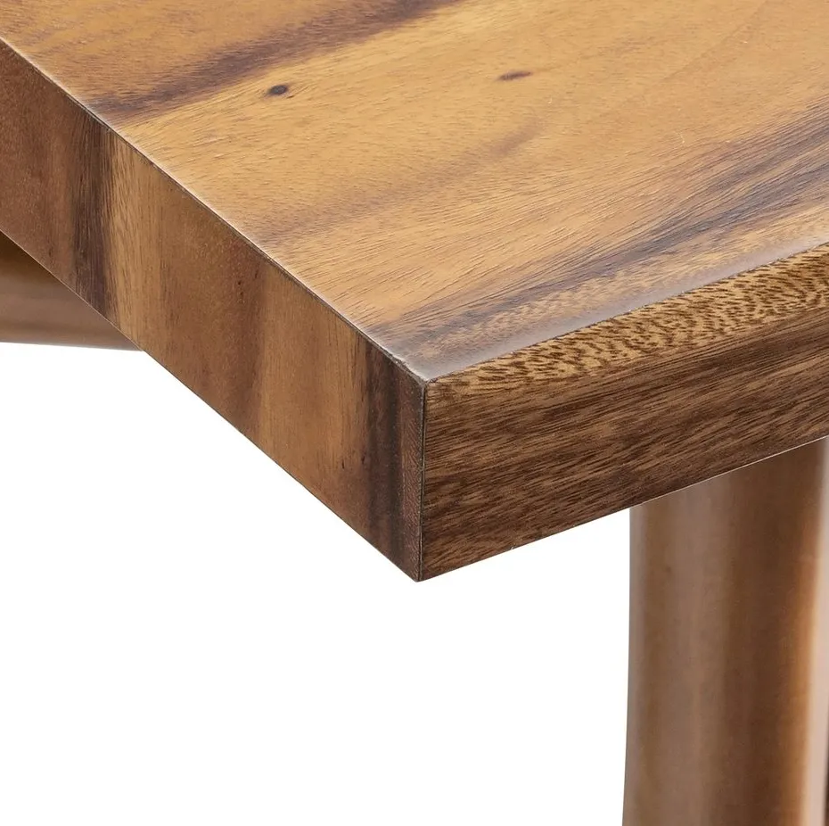 Table à manger Gordes en bois massif, vue 4 sur 5