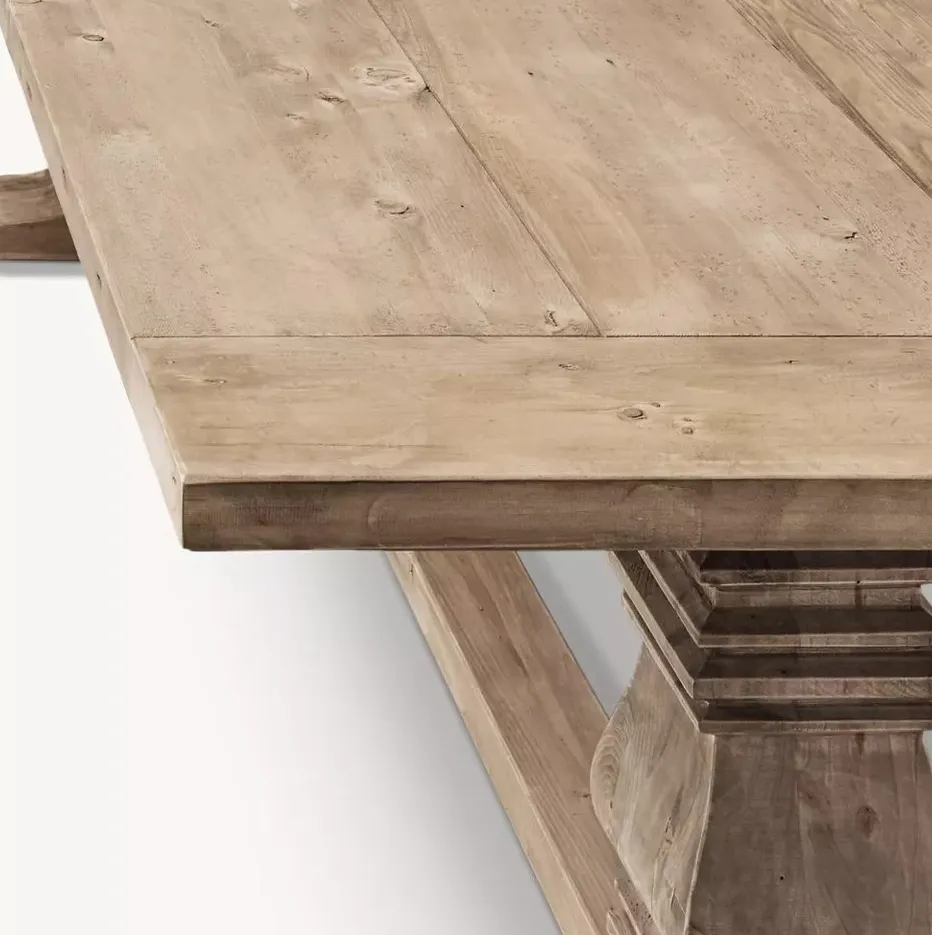 Table à manger Lacanau en bois massif, vue 3 sur 4