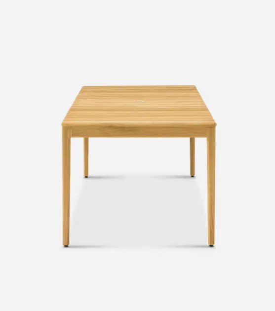 Table à manger Lagrasse en teck, vue 3 sur 5