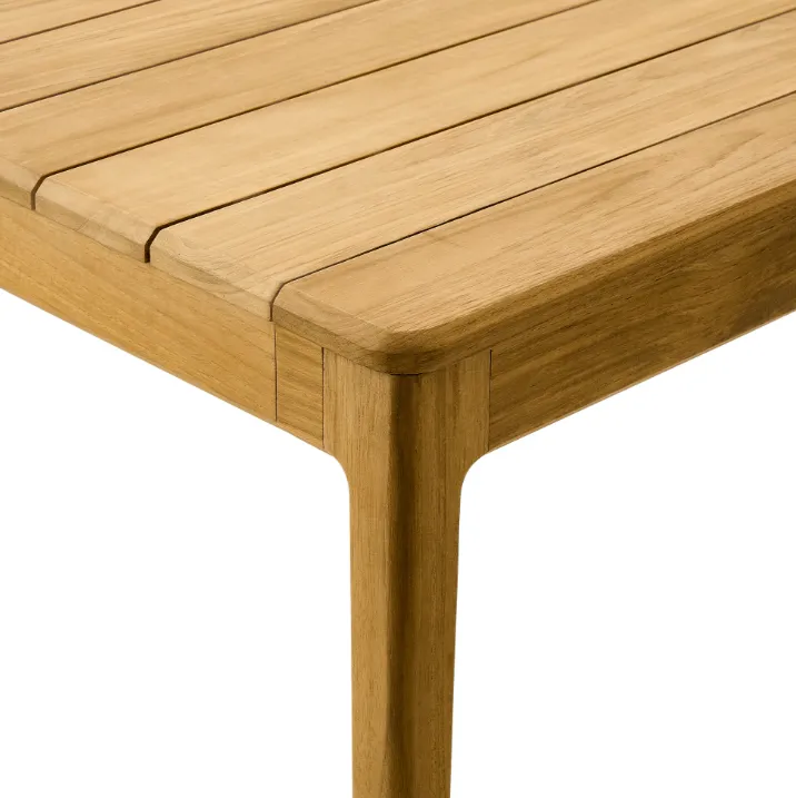 Table à manger Lagrasse en teck, vue 5 sur 5