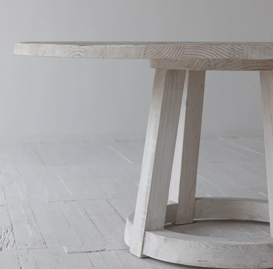 Table à manger Lorgues en chêne, vue 3 sur 6
