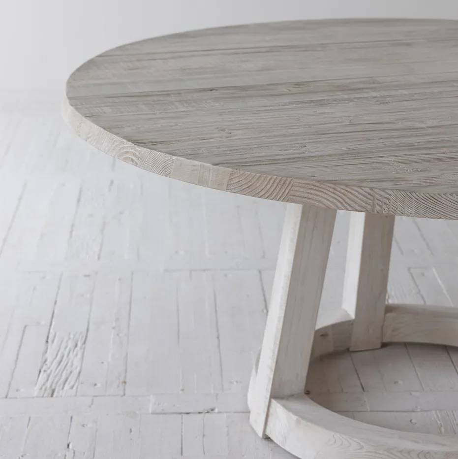 Table à manger Lorgues en chêne, vue 4 sur 6