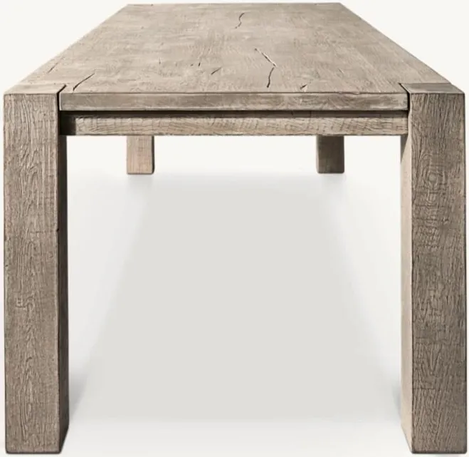 Table à manger Lussan en bois massif, vue 2 sur 4