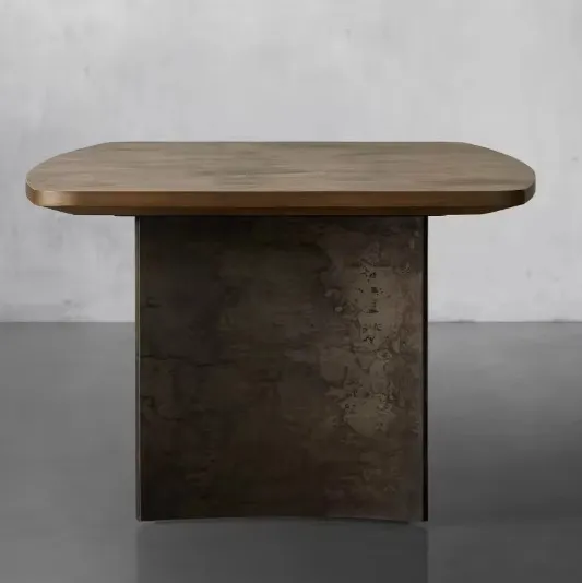 Table à manger Mende en bois massif, vue 3 sur 6