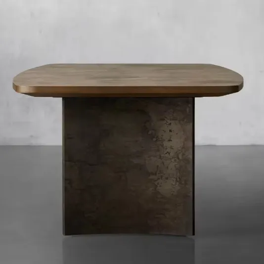 Table à manger Mende en bois massif, vue 4 sur 6