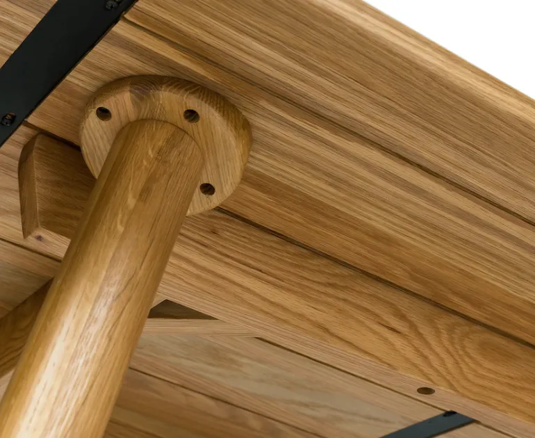 Table à manger Menton en bois massif, vue 6 sur 6