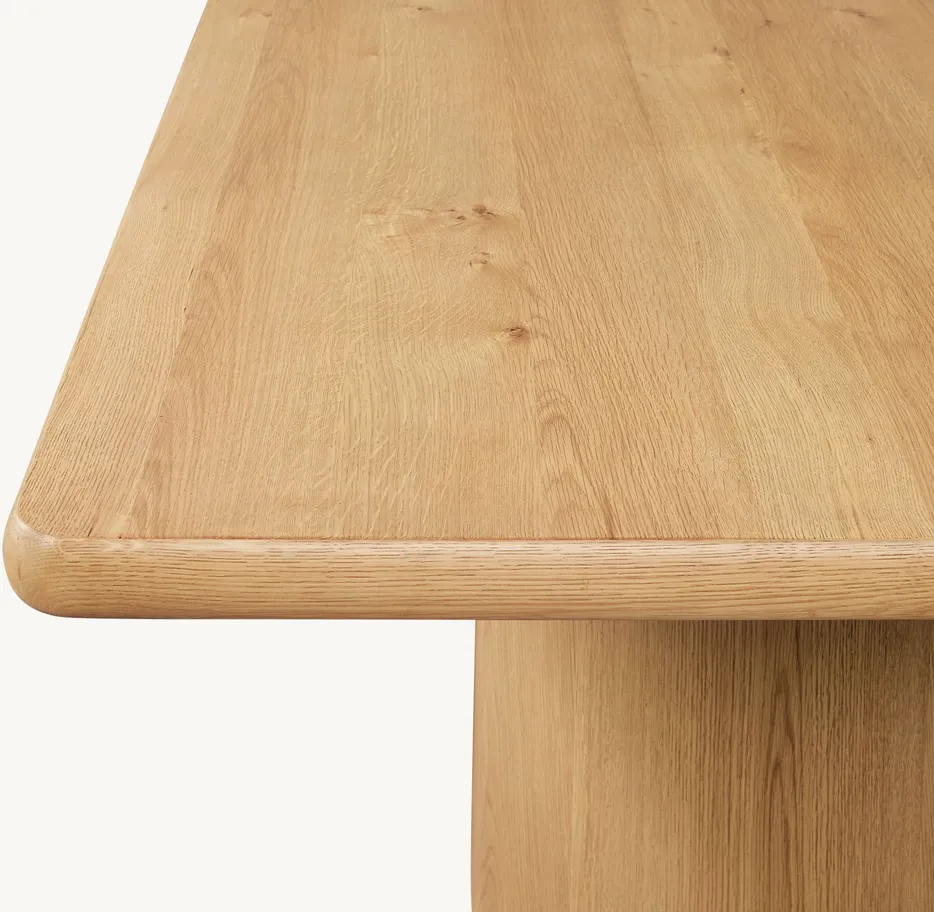 Table à manger Meursault en bois massif, vue 2 sur 5