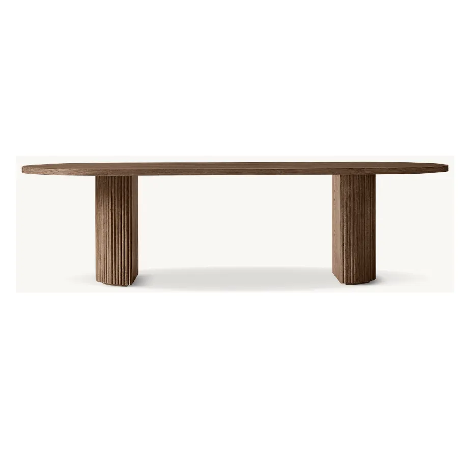 Table à manger Mimizan en chêne noir, collection tables à manger ELWOOD HOME