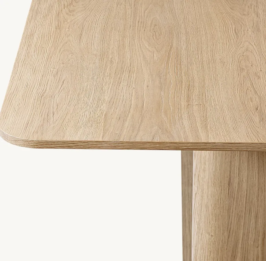Table à manger Navarrenx en chêne, vue 2 sur 5