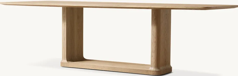 Table à manger Navarrenx en chêne, vue 3 sur 5