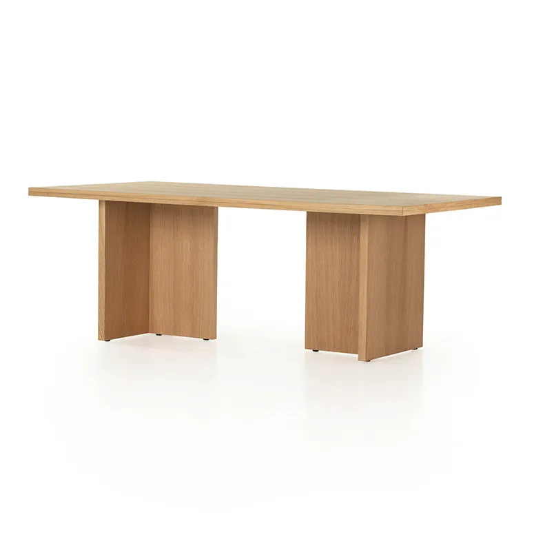 Table à manger Névache en chêne brun, vue 5 sur 5