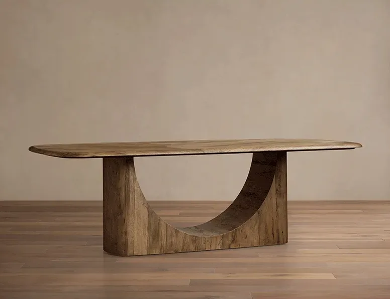 Table à manger Nyons en bois massif, vue 2 sur 4
