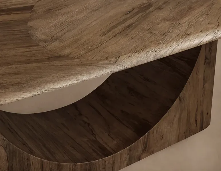 Table à manger Nyons en bois massif, vue 3 sur 4